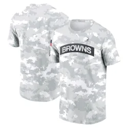 Cleveland Browns Men's Arctic Camo 2024 Salute To Service Performance T-Shirt