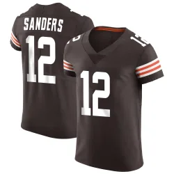 Cleveland Browns Men's Elite Brown Vapor Jersey (12 Shedeur Sanders)