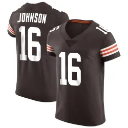 Cleveland Browns Men's Elite Brown Vapor Jersey (16 Diontae Johnson)