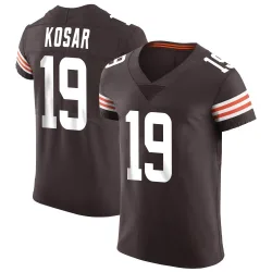 Cleveland Browns Men's Elite Brown Vapor Jersey (19 Bernie Kosar)