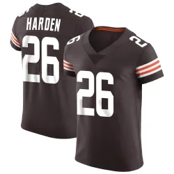 Cleveland Browns Men's Elite Brown Vapor Jersey (26 Myles Harden)