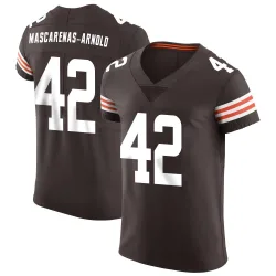 Cleveland Browns Men's Elite Brown Vapor Jersey (42 Easton Mascarenas-Arnold)