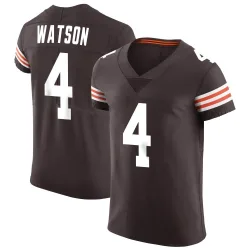 Cleveland Browns Men's Elite Brown Vapor Jersey (4 Deshaun Watson)