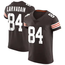 Cleveland Browns Men's Elite Brown Vapor Jersey (84 Gage Larvadain)