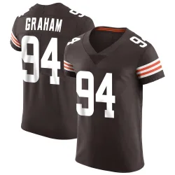 Cleveland Browns Men's Elite Brown Vapor Jersey (94 Mason Graham)