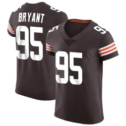 Cleveland Browns Men's Elite Brown Vapor Jersey (95 Armonty Bryant)