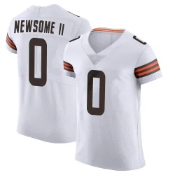 Cleveland Browns Men's Elite White Vapor Jersey (0 Greg Newsome II)