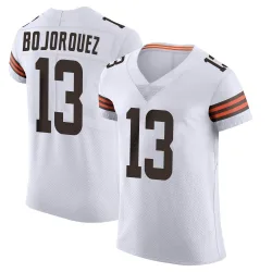 Cleveland Browns Men's Elite White Vapor Jersey (13 Corey Bojorquez)
