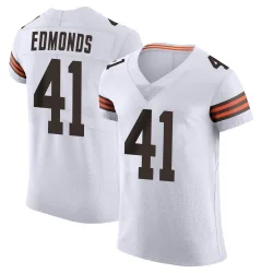 Cleveland Browns Men's Elite White Vapor Jersey (41 Chris Edmonds)