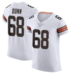 Cleveland Browns Men's Elite White Vapor Jersey (68 Michael Dunn)