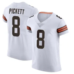 Cleveland Browns Men's Elite White Vapor Jersey (8 Kenny Pickett)