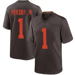 Cleveland Browns Men's Game Brown Alternate Jersey (1 Martin Emerson Jr.)