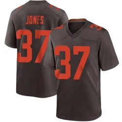 Cleveland Browns Men's Game Brown Alternate Jersey (37 Dom Jones)