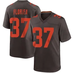 Cleveland Browns Men's Game Brown Alternate Jersey (37 Luke Floriea)