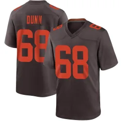 Cleveland Browns Men's Game Brown Alternate Jersey (68 Michael Dunn)