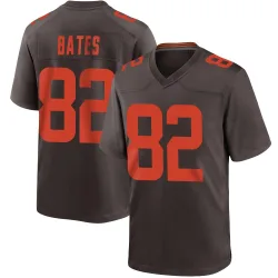 Cleveland Browns Men's Game Brown Alternate Jersey (82 Brenden Bates)
