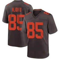 Cleveland Browns Men's Game Brown Alternate Jersey (85 David Njoku)