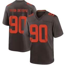 Cleveland Browns Men's Game Brown Alternate Jersey (90 Joe Tryon-Shoyinka)