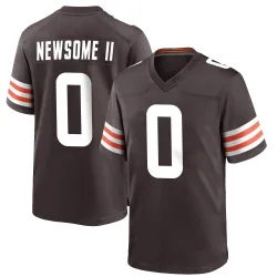 Cleveland Browns Men's Game Brown Team Color Jersey (0 Greg Newsome II)