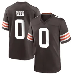 Cleveland Browns Men's Game Brown Team Color Jersey (0 Ja'seem Reed)