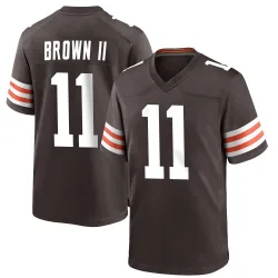 Cleveland Browns Men's Game Brown Team Color Jersey (11 Tony Brown II)