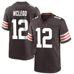 Cleveland Browns Men's Game Brown Team Color Jersey (12 Rodney McLeod Jr.)