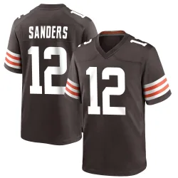 Cleveland Browns Men's Game Brown Team Color Jersey (12 Shedeur Sanders)
