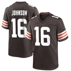 Cleveland Browns Men's Game Brown Team Color Jersey (16 Diontae Johnson)