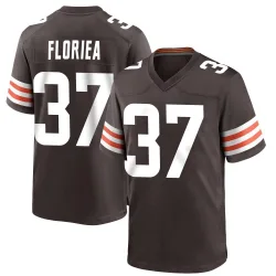 Cleveland Browns Men's Game Brown Team Color Jersey (37 Luke Floriea)