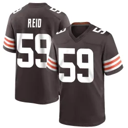 Cleveland Browns Men's Game Brown Team Color Jersey (59 Winston Reid)