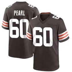 Cleveland Browns Men's Game Brown Team Color Jersey (60 Julian Pearl)