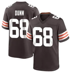 Cleveland Browns Men's Game Brown Team Color Jersey (68 Michael Dunn)