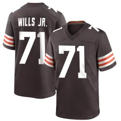 Cleveland Browns Men's Game Brown Team Color Jersey (71 Jedrick Wills Jr.)