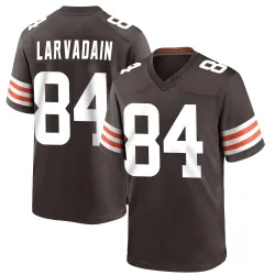 Cleveland Browns Men's Game Brown Team Color Jersey (84 Gage Larvadain)