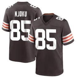 Cleveland Browns Men's Game Brown Team Color Jersey (85 David Njoku)