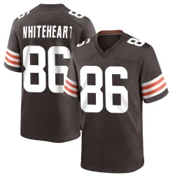 Cleveland Browns Men's Game Brown Team Color Jersey (86 Blake Whiteheart)