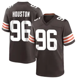 Cleveland Browns Men's Game Brown Team Color Jersey (96 James Houston)