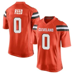 Cleveland Browns Men's Game Orange Alternate Jersey (0 Ja'seem Reed)