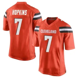 Cleveland Browns Men's Game Orange Alternate Jersey (7 Dustin Hopkins)