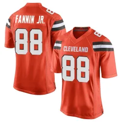 Cleveland Browns Men's Game Orange Alternate Jersey (88 Harold Fannin Jr.)