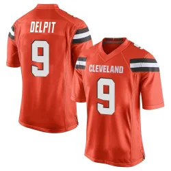 Cleveland Browns Men's Game Orange Alternate Jersey (9 Grant Delpit)