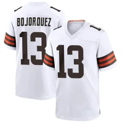 Cleveland Browns Men's Game White Jersey (13 Corey Bojorquez)
