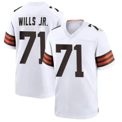 Cleveland Browns Men's Game White Jersey (71 Jedrick Wills Jr.)