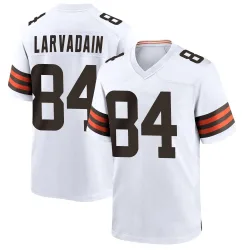 Cleveland Browns Men's Game White Jersey (84 Gage Larvadain)