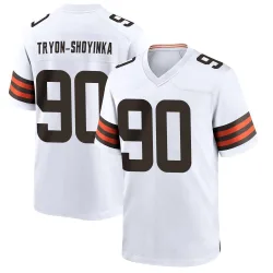 Cleveland Browns Men's Game White Jersey (90 Joe Tryon-Shoyinka)