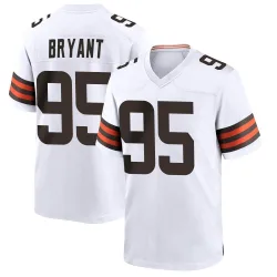 Cleveland Browns Men's Game White Jersey (95 Armonty Bryant)