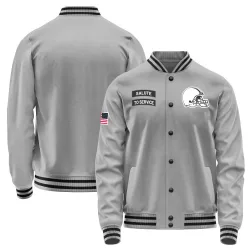 Cleveland Browns Men's Gray Salute to Service Performance Jacket
