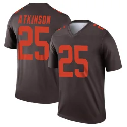 Cleveland Browns Men's Legend Brown Alternate Jersey (25 George Atkinson)
