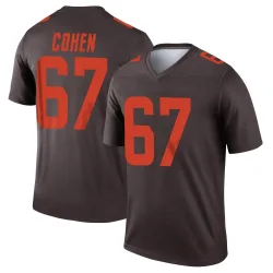 Cleveland Browns Men's Legend Brown Alternate Jersey (67 Javion Cohen)