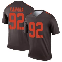 Cleveland Browns Men's Legend Brown Alternate Jersey (92 Sam Kamara)